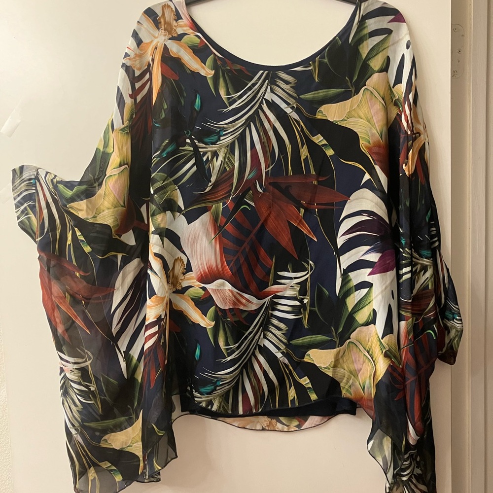 Belle France silk blouse.. dressy